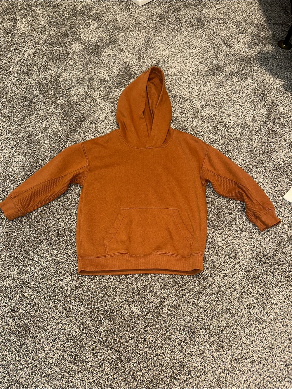 Carter's Cozy Hooded Pullover in Rust